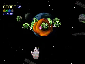 SD Gundam - Over Galaxian (JP) screen shot game playing